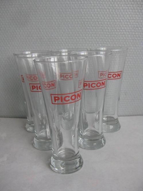 Picon - Verre avec l'impression rouge originale PICONE., Collections, Verres & Petits Verres, Neuf, Verres et Verres à shot, Enlèvement ou Envoi