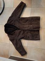 Lederen mantel - maat 50 - Jacques Locci, Kleding | Heren, Ophalen, Bruin, Maat 48/50 (M), Gedragen