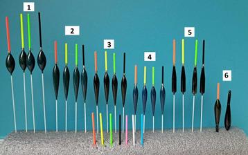 Zelfgemaakte karper/wedstrijddobbers beschikbaar voor biedingen