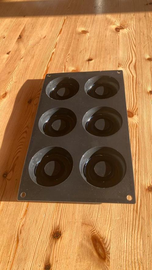 Siliconen donutvorm mal mini-donuts (7cm diameter), Huis en Inrichting, Keuken | Keukenbenodigdheden, Zo goed als nieuw, Ophalen of Verzenden