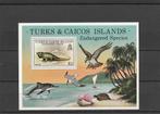 BLOKJE  TURKS  CAICOS  ISLANDS  POSTFRIS -  Leguaan, Verzenden, Postfris, Dier of Natuur