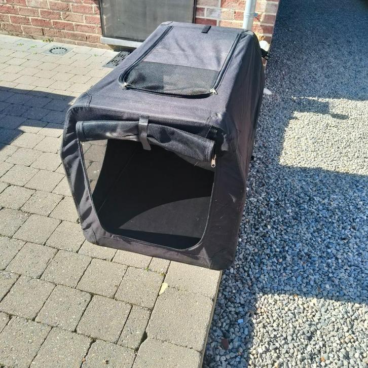 Hondenbench stof opplooibaar met stevige buizen, Dieren en Toebehoren, Hondenbenches, Zo goed als nieuw, Ophalen