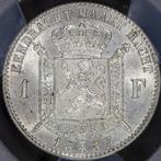 Belgium 1 Franc 1887 FDC MS64, Verzenden, Zilver, Losse munt, Zilver