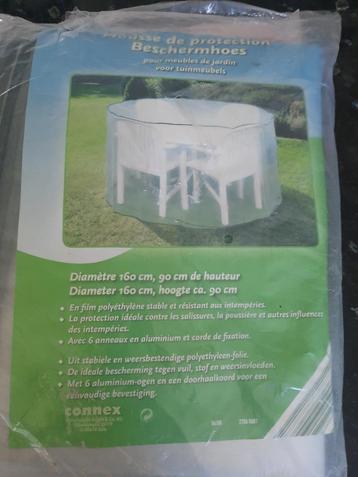Nieuwe beschermhoes voor tuintafel D 160 cm H 9 cm beschikbaar voor biedingen
