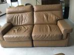 Durlet cognac modulaire banken van 175 cm met 2 fauteuils, Huis en Inrichting, Gebruikt, 75 tot 100 cm, Leer, 150 tot 200 cm