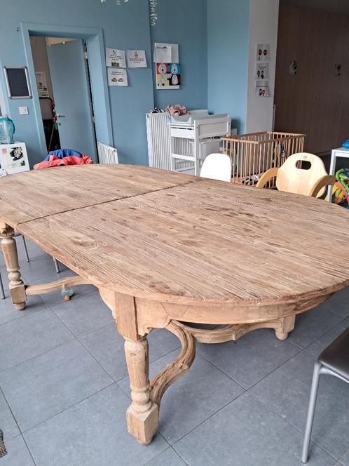Mooie houten ovalen tafel, Huis en Inrichting, Tafels | Eettafels, Gebruikt, 100 tot 150 cm, 200 cm of meer, Vijf personen of meer