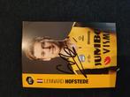 gesigneerd wielerkaart Lennard Hofstede, Sport en Fitness, Wielrennen, Ophalen of Verzenden, Nieuw