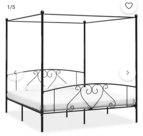 NOUVEAU Lit à baldaquin + matelas neuf + sommier à lattes ne, Maison & Meubles, Chambre à coucher | Matelas & Sommiers, Neuf, Matelas