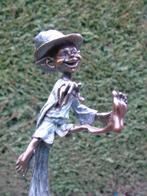 statue d un troll ou lutin le magicien en bronze signé ., Antiquités & Art, Bronze, Enlèvement ou Envoi