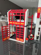 La caserne pompier Playmobil et ses accessoires comme neuve, Complete set, Zo goed als nieuw