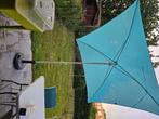 Parasol met voet, Tuin en Terras, Ophalen, Kantelbaar, 2 tot 3 meter, Zo goed als nieuw