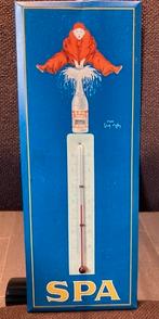 Reclame-Bord-Spa-Thermometer-Blik-Geen-Emaille-1956-Rare!, Ophalen of Verzenden, Gebruikt, Reclamebord