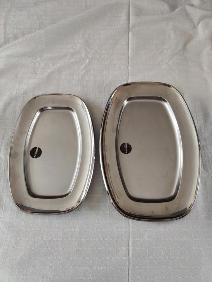 Alessi designer dienbladen, Huis en Inrichting, Woonaccessoires | Dienbladen, Zo goed als nieuw, Metaal, Rechthoekig, Ophalen