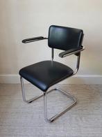 Vintage Tubax fauteuil in verchroomd buisvormig metaal 1960, Ophalen of Verzenden, Huis en Inrichting