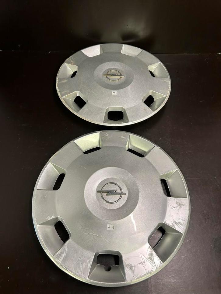 2 Opel Corsa Astra Combo 14" wieldoppen, Auto diversen, Wieldoppen, Gebruikt, Ophalen of Verzenden