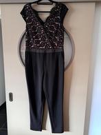 Feestelijke jumpsuit met kant, mt 40, Kleding | Dames, Ophalen of Verzenden, Zo goed als nieuw, Maat 38/40 (M), Zwart