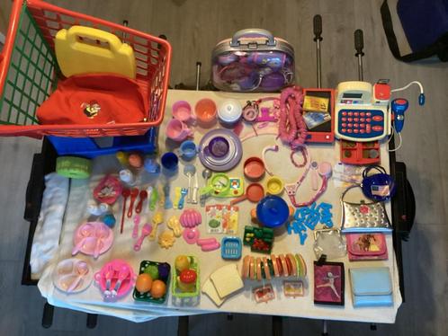 Karretje + verschillende speelgoed, Kinderen en Baby's, Speelgoed | Overig, Gebruikt, Ophalen