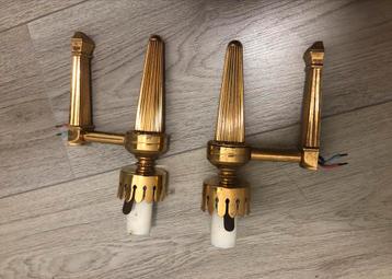 Wandlampen • vintage • decoratie • vintage • messing beschikbaar voor biedingen