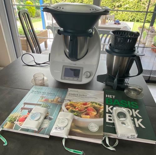 Thermomix tm5 complet+2de mixtopf+cookkey+3chip en 3 boeken, Elektronische apparatuur, Keukenmixers, Gebruikt, Vaatwasserbestendig