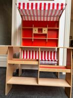 Houten speelgoedwinkel met kassa, Ophalen, Zo goed als nieuw