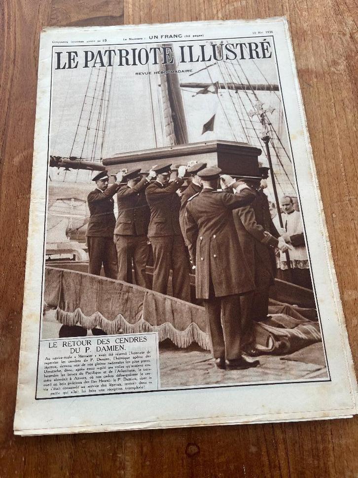 Père Damian : Retour des cendres -Patriote illustré -1936, Collections, Religion, Utilisé, Christianisme | Catholique, Livre, Enlèvement ou Envoi