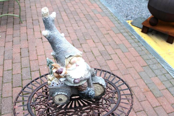 Elf op een driewieler heldere kerstdecoratie, Tuin en Terras, Tuinbeelden, Nieuw, Overige typen, Kunststof, Ophalen