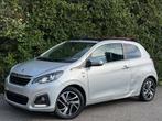Peugeot 108 108 1.2 Bahia+CABRIO+AIRCO+CAMERA+ECRAN MULTI+E, Auto's, Stof, Gebruikt, Zwart, 1199 cc