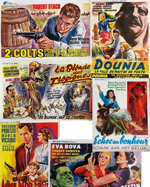 Vintage filmaffiche - Verschillende films - Prijs per stuk., Antiek en Kunst, Curiosa en Brocante, Ophalen of Verzenden
