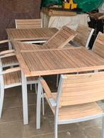 Teak/aluminium tuinset 200cm/90cm in zeer goede staat, Tuin en Terras, Tuinmeubel-accessoires