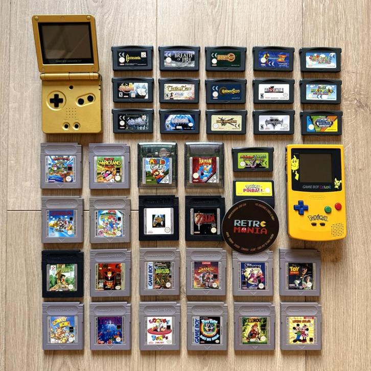 GBA SP Zelda Console + Game Boy Color Pokemon + Spellen, Games en Spelcomputers, Games | Nintendo Game Boy, Zo goed als nieuw