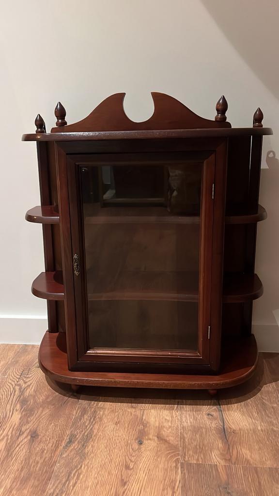 Vitrine autoportante ou suspendue vintage, Maison & Meubles, Armoires | Vitrines, Utilisé, Enlèvement