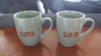 Mugs tasses vert et doré SUPER, Comme neuf, Tasse(s) et/ou soucoupe(s), Enlèvement