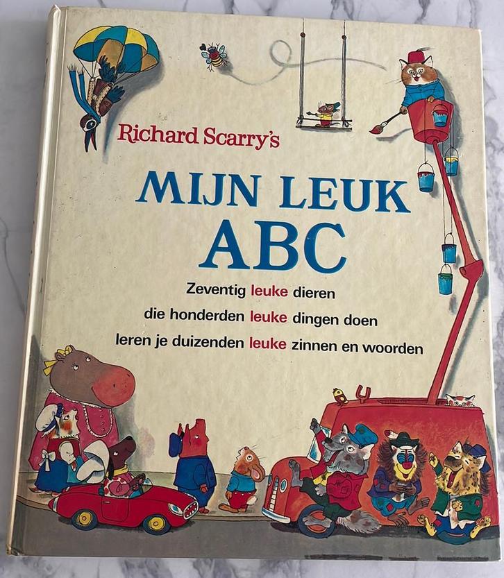 Mijn leuk abc /richard scarry, Boeken, Prentenboeken en Plaatjesalbums, Gelezen, Ophalen of Verzenden