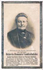 Bp. Vandenbulcke Octavia. ° Rumbeke 1861 † Brugge 1921, Collections, Images pieuses & Faire-part, Enlèvement ou Envoi, Image pieuse