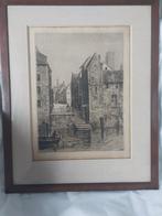 Gravure Mechels stadszicht door Jean-Baptiste Coene, Antiek en Kunst, Ophalen