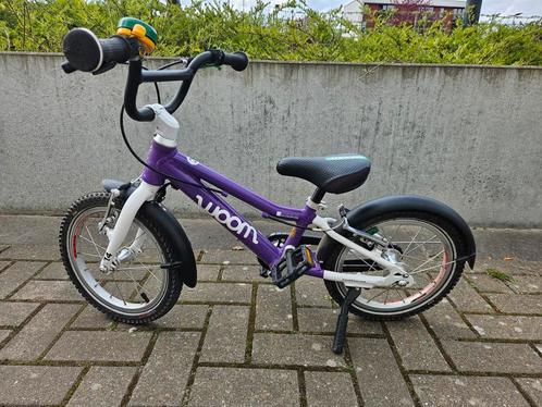 Vélo enfant 14'' Woom 2 mauve, Fietsen en Brommers, Fietsen | Kinderfietsjes, Gebruikt, Ophalen