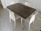Keukentafel met 4stoelen, Huis en Inrichting, Tafels | Eettafels, Ophalen, 100 tot 150 cm, 50 tot 100 cm, Zo goed als nieuw