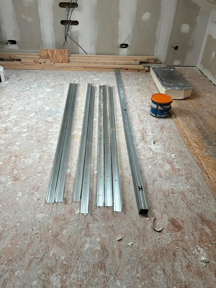 MSH50 - 2m (7 stuks) / MSH50 - 2m60 1 stuks, Doe-het-zelf en Bouw, Metalen, Zo goed als nieuw, Ophalen