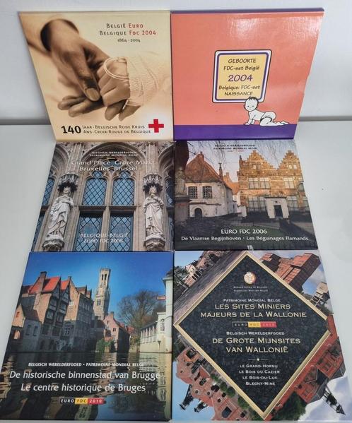 Lot Set FDC België, Postzegels en Munten, Munten | Europa | Euromunten, Setje, België, Ophalen of Verzenden