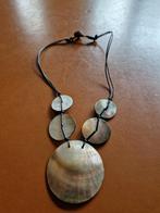 Parelmoer halsketting, Handtassen en Accessoires, Kettingen, Ophalen of Verzenden, Gebruikt