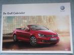 Brochure Volkswagen Golf Cabriolet 2012, Livres, Autos | Brochures & Magazines, Volkswagen, Enlèvement ou Envoi