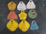 9 Plaques de vélo, Verzamelen, Overige Verzamelen, Ophalen of Verzenden