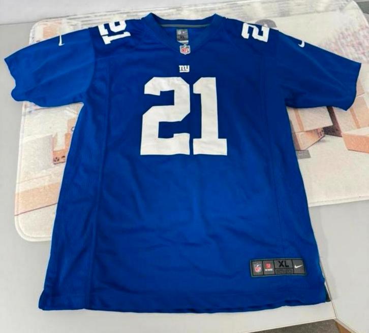 NFL New York Giants Landon Collins Jersey Football rugby xl, Sport en Fitness, Rugby, Zo goed als nieuw, Kleding, Ophalen of Verzenden