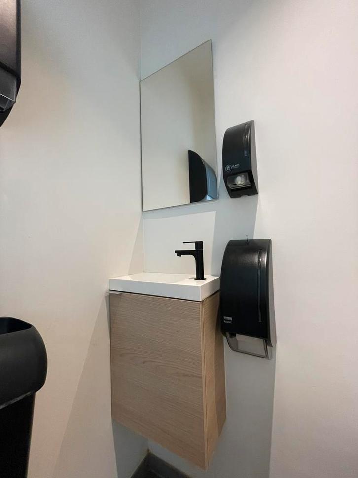 Fonteinset met spiegel en kraan, Doe-het-zelf en Bouw, Sanitair, Wastafel, Ophalen