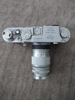 Leica IIIf 1951-52 met Leitz Elmar 90mm f4 lens, Verzamelen, Ophalen of Verzenden, 1940 tot 1960, Fototoestel