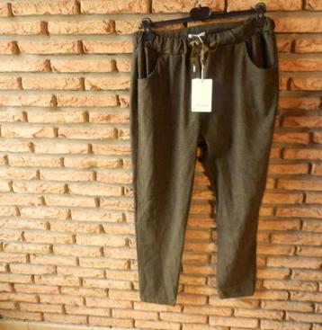 (51) -pantalon femme t.40 vert - c'melodie - neuf beschikbaar voor biedingen