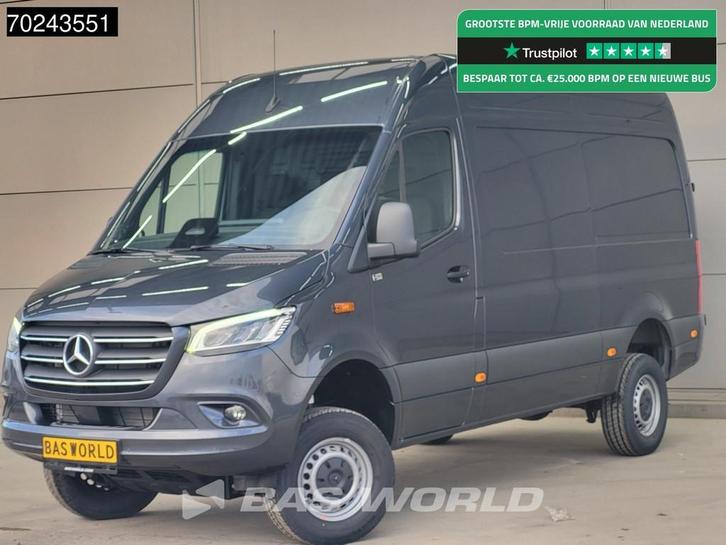 Mercedes Sprinter 319 CDI Automaat 4x4 ACC Navi Camera L2H2, Auto's, Bestelwagens en Lichte vracht, Bedrijf, Te koop, 4x4, Achteruitrijcamera