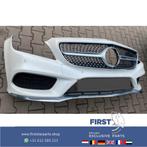 W218 CLS AMG FACELIFT VOORBUMPER COMPLEET WIT ZWART GRIJS ET, Auto-onderdelen, Gebruikt, Voor, Mercedes-Benz, Ophalen of Verzenden