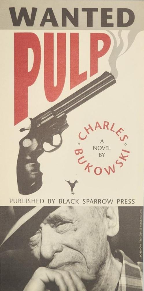 flyer poster charles BUKOWSKI pulp - black sparrow press, Boeken, Literatuur, Gelezen, Amerika, Ophalen of Verzenden