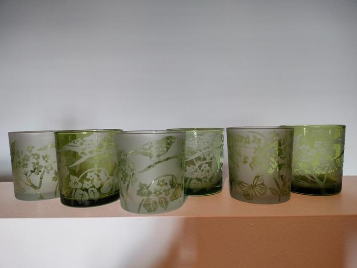 6-delige set met windlichten van Sia, Huis en Inrichting, Woonaccessoires | Kandelaars en Kaarsen, Zo goed als nieuw, Kandelaar